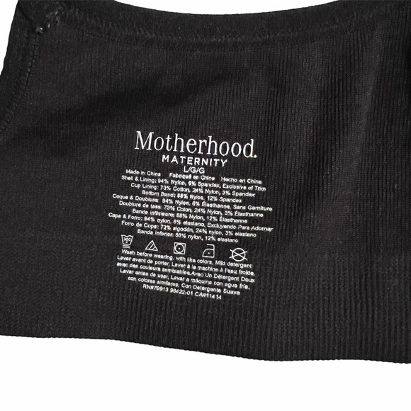 NEW! Lot of 3 Motherhood Maternity Black Seamless Nursing Bras Size Large - Picture 4 of 12